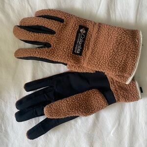 Columbia Sherpa Fleece Gloves, Camel Brown, M